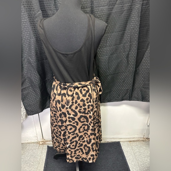 SHEIN Clasi Plus Size Women's Leopard Print A-Line Sleeveless Summer Dresses - Picture 7 of 10